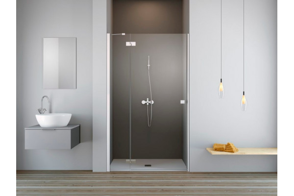 Душевая дверь в нишу Radaway Essenza New DWJ 80 L распашная, стекло прозрачное