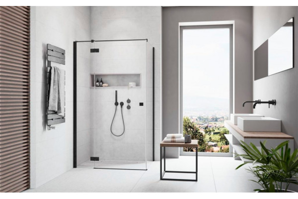 Душевой уголок Radaway Essenza New Black KDJ 120х80 L прямоугольный, двери распашные