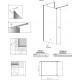 Душевая перегородка Radaway Modo New Black IV 110 стекло прозрачное, профиль черный