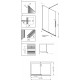 Душевая перегородка Radaway Furo Walk-in 10110494-01-01 стекло прозрачное, с покрытием анти-капля