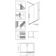 Душевая перегородка Radaway Furo Gold Walk-in 10106538-09-01R двери раздвижные, стекло прозрачное