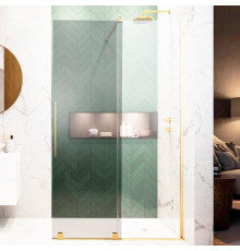 Душевая перегородка Radaway Furo Gold Walk-in 10106738-09-01R двери раздвижные, стекло прозрачное