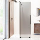 Душевая перегородка Radaway Furo Black Walk-in 10106738-54-01L двери раздвижные, стекло прозрачное