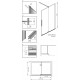 Душевая перегородка Radaway Furo Walk-in 10106738-01-01R двери раздвижные, стекло прозрачное