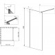 Душевая перегородка Radaway Modo X Black II Frame 160 стекло прозрачное, профиль черный