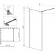 Душевая перегородка Radaway Modo X Black II Frame 150 стекло прозрачное, профиль черный