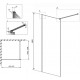 Душевая перегородка Radaway Modo X Black II Frame 70 стекло прозрачное, профиль черный