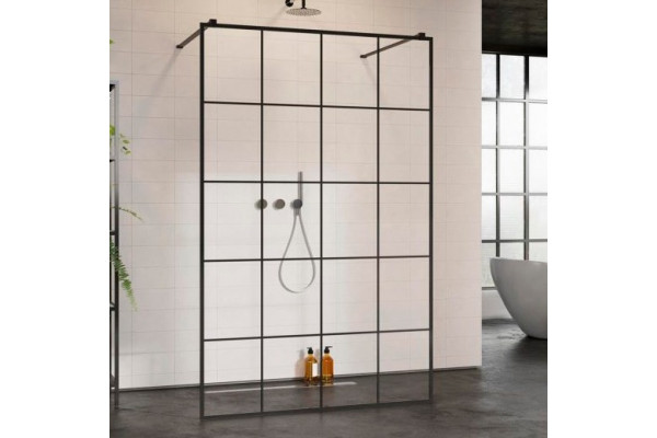 Душевая перегородка Radaway Modo New Black I Factory 160 стекло прозрачное, профиль черный