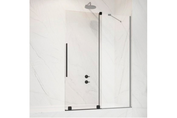 Шторка на ванну Radaway Furo Black PND II 10109588-54-01R раздвижная, стекло прозрачное