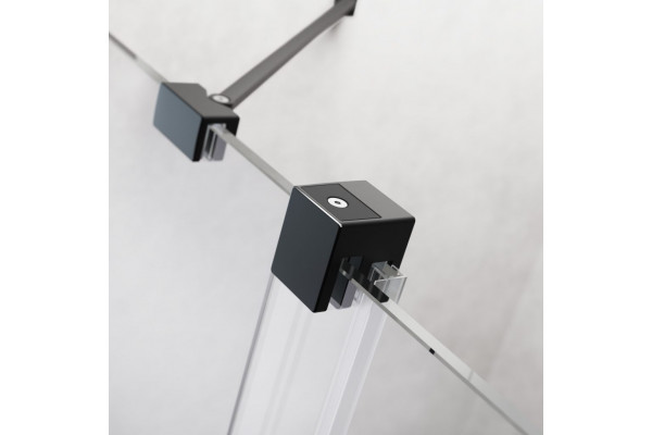 Шторка на ванну Radaway Furo Black PND II 10109588-54-01R раздвижная, стекло прозрачное