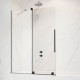 Шторка на ванну Radaway Furo Black PND II 10109538-54-01L раздвижная, стекло прозрачное