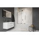 Шторка на ванну Radaway Furo Black PND II 10109538-54-01L раздвижная, стекло прозрачное
