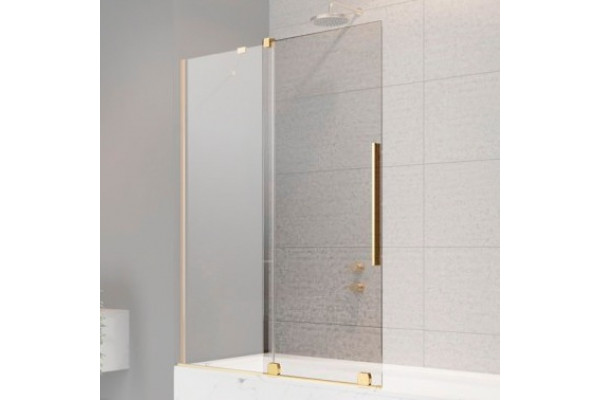Шторка на ванну Radaway Furo Gold PND II 10109888-09-01L раздвижная, стекло прозрачное