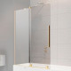 Шторка на ванну Radaway Furo Gold PND II 10109638-09-01L раздвижная, стекло прозрачное