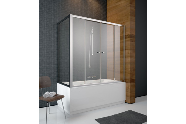 Шторка на ванну Radaway Vesta DWD+S 170 раздвижная, стекло прозрачное, профиль хром