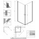 Душевой уголок Radaway EOS KDD I 90x90 квадратный, двери распашные, стекло прозрачное