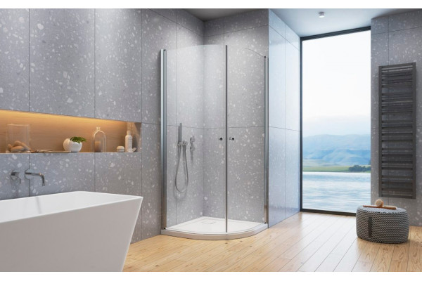 Душевой уголок Radaway EOS PDD I 80x80 четверть круга, двери распашные, стекло прозрачное