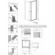Душевой уголок Radaway EOS KDJ I 100x100 R квадратный, двери распашные