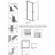 Душевой уголок Radaway EOS KDJ I 80x100 L прямоугольный, двери распашные