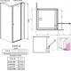 Душевой уголок Radaway EOS II KDJ 80x75 R прямоугольный, правый
