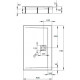 Поддон для душа Radaway Argos D90x110 прямоугольный, низкий