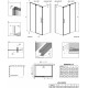 Душевой уголок Radaway Espera KDJ 110x80 L прямоугольный, двери раздвижные