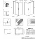 Душевой уголок Radaway Espera KDJ 110x90 R прямоугольный, двери раздвижные