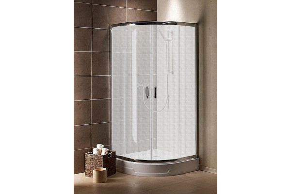 Душевой уголок Radaway Premium Plus A 80x190 стекло фабрик четверть круга, двери раздвижные