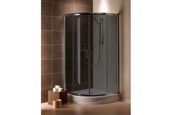 Душевой уголок Radaway Premium Plus A 100x190 стекло графит четверть круга, двери раздвижные