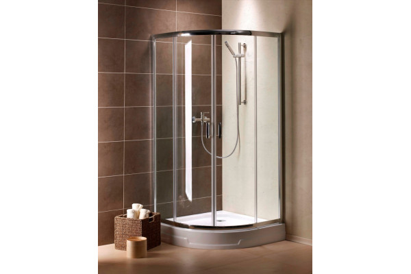 Душевой уголок Radaway Premium Plus A 100x190 прозрачное стекло четверть круга, двери раздвижные
