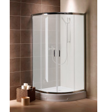 Душевой уголок Radaway Premium Plus A 100x190 стекло фабрик четверть круга, двери раздвижные