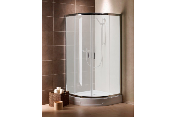 Душевой уголок Radaway Premium Plus A 100x190 стекло фабрик четверть круга, двери раздвижные