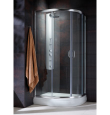 Душевой уголок Radaway Premium Plus E 90x80x190 прозрачное стекло прямоугольный-асимметричный, двери раздвижные
