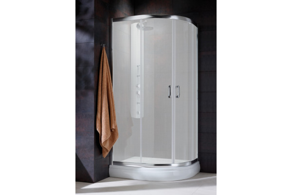 Душевой уголок Radaway Premium Plus E 90x80x190 стекло фабрик прямоугольный-асимметричный, двери раздвижные