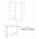 Душевой уголок Radaway Premium Plus E 90x80x190 стекло фабрик прямоугольный-асимметричный, двери раздвижные