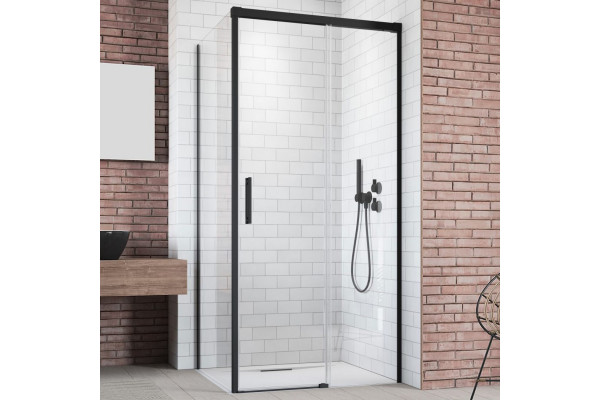 Душевой уголок Radaway Idea Black KDJ 100x80 R прямоугольный, двери раздвижные