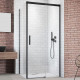 Душевой уголок Radaway Idea Black KDJ 100x80 R прямоугольный, двери раздвижные