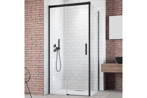 Душевой уголок Radaway Idea Black KDJ 100x75 L прямоугольный, двери раздвижные