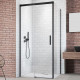 Душевой уголок Radaway Idea Black KDJ 100x75 L прямоугольный, двери раздвижные