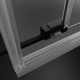Душевой уголок Radaway Idea Black KDJ 100x75 R прямоугольный, двери раздвижные