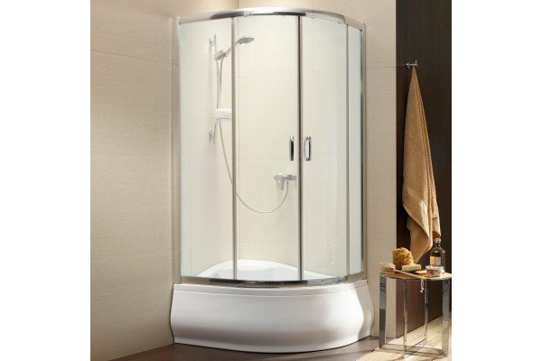 Душевой уголок Radaway Premium Plus E 120x90x170 матовое стекло четверть круга, двери раздвижные