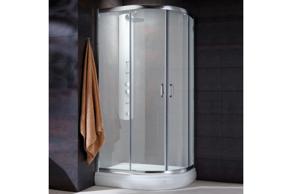 Душевой уголок Radaway Premium Plus E 120x90x190 матовое стекло четверть круга, двери раздвижные