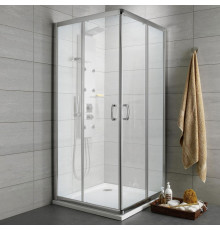 Душевой уголок Radaway Premium Plus C 90x190 матовое стекло квадратный, двери раздвижные