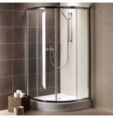 Душевой уголок Radaway Premium Plus A 85x190 прозрачное стекло четверть круга, двери раздвижные