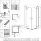 Душевой уголок Radaway Almatea KDD 100x100 квадратный, двери распашные