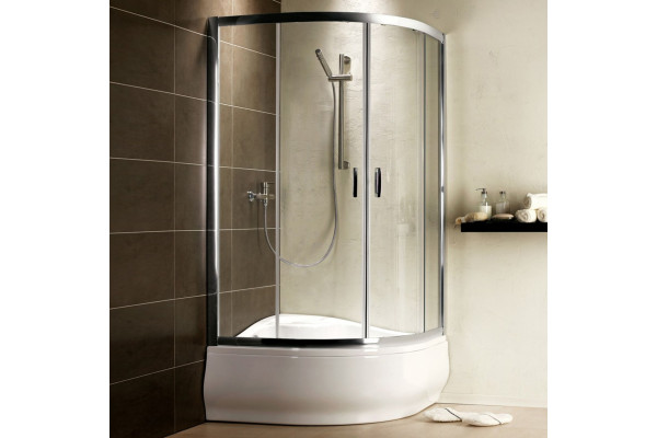 Душевой уголок Radaway Premium Plus A 80x170 прозрачное стекло четверть круга, двери раздвижные