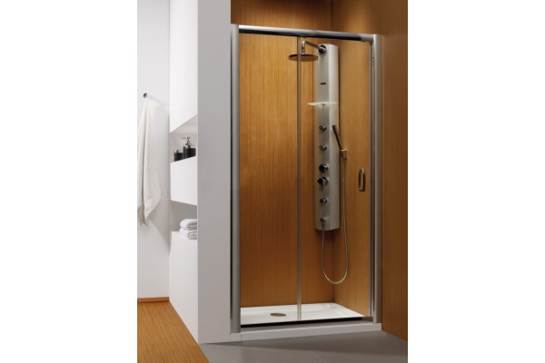 Душевая дверь в нишу Radaway Premium Plus DWJ 110 прозрачное стекло раздвижная, профиль хром