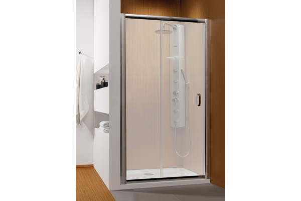 Душевая дверь в нишу Radaway Premium Plus DWJ 130 стекло фабрик раздвижная, профиль хром