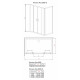 Душевой уголок Radaway Premium Plus DWD+S 140 прозрачное стекло прямоугольный, двери раздвижные
