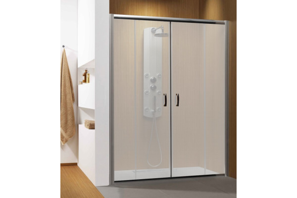 Душевая дверь в нишу Radaway Premium Plus DWD 160 стекло фабрик раздвижная, профиль хром